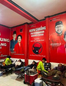 Memperingati Hari Sumpah Pemuda, Donor Darah di DPC PDI Kabupaten Bekasi